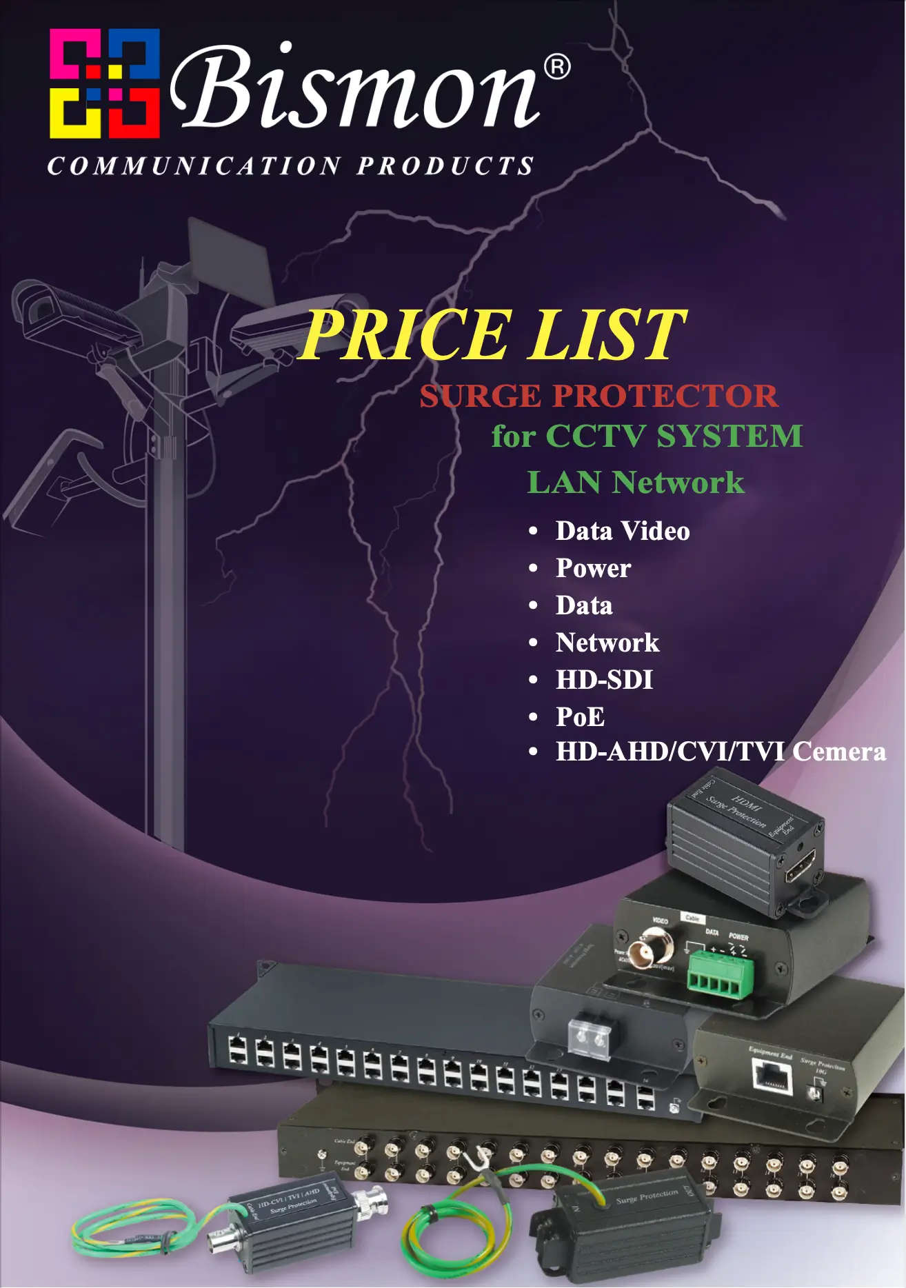 Surge Protector for CCTV & LAN Network Solution